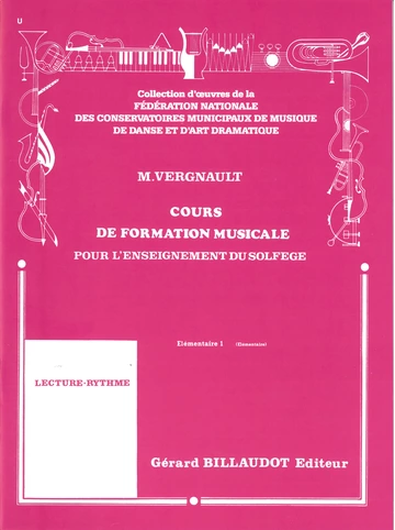 Cours de formation musicale pour l&amp;#039;enseignement du solfège. Elémentaire 1 Visuel